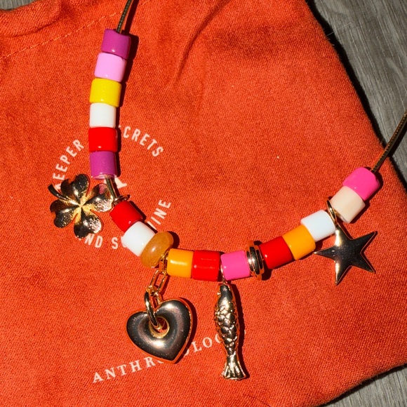 Anthropologie beaded charm necklace - Picture 7 of 9